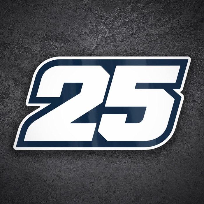 Adesivi per Auto e Moto: Raúl Fernández Numero 25 MotoGP
