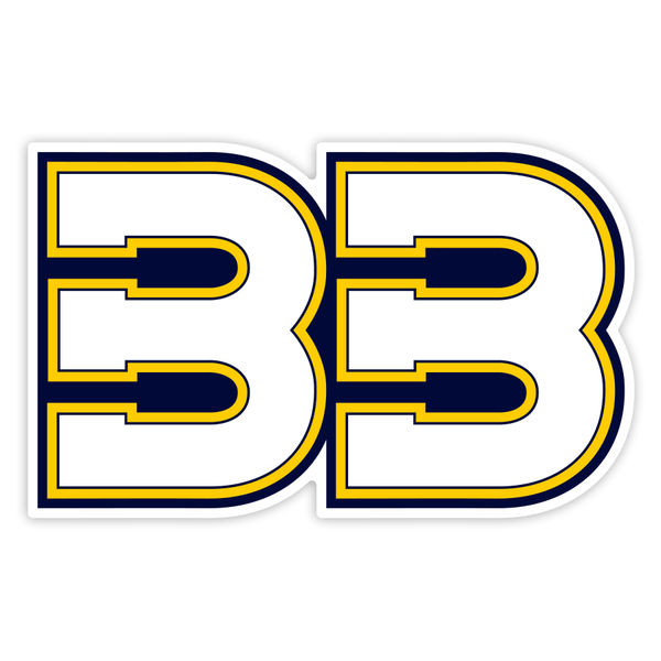 Adesivi per Auto e Moto: Numero 33 di Brad Binder in Formato Bold