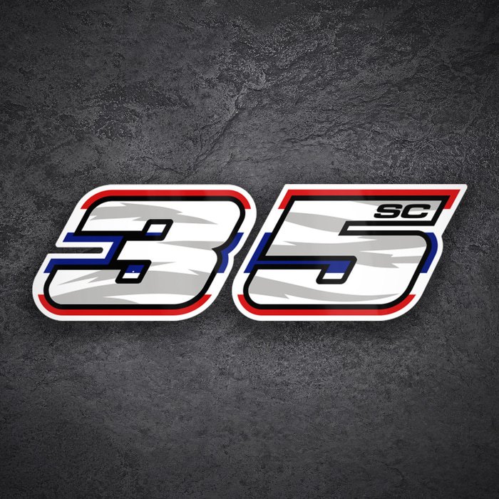 Adesivi per Auto e Moto: Somkiat Chantra Numero 35 MotoGP
