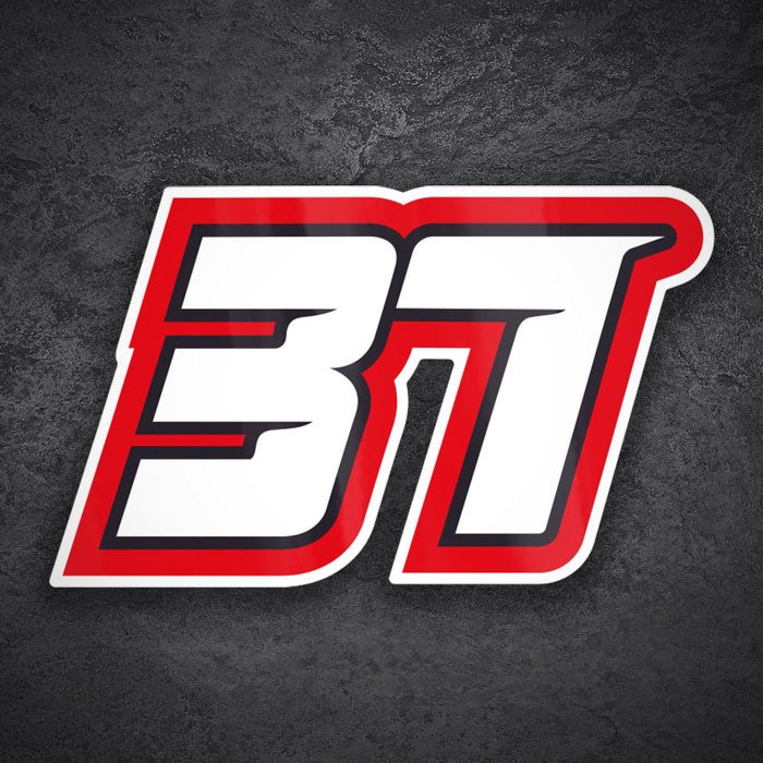 Adesivi per Auto e Moto: Numero 37 di Pedro Acosta