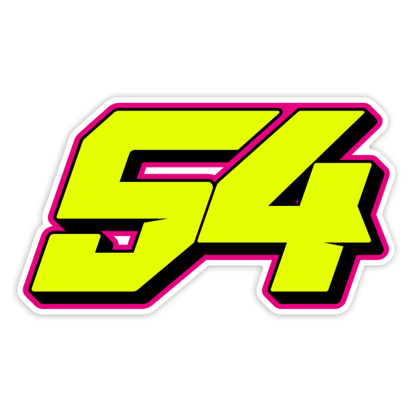 Adesivi per Auto e Moto: Numero 54 MotoGP Fermín Aldeguer