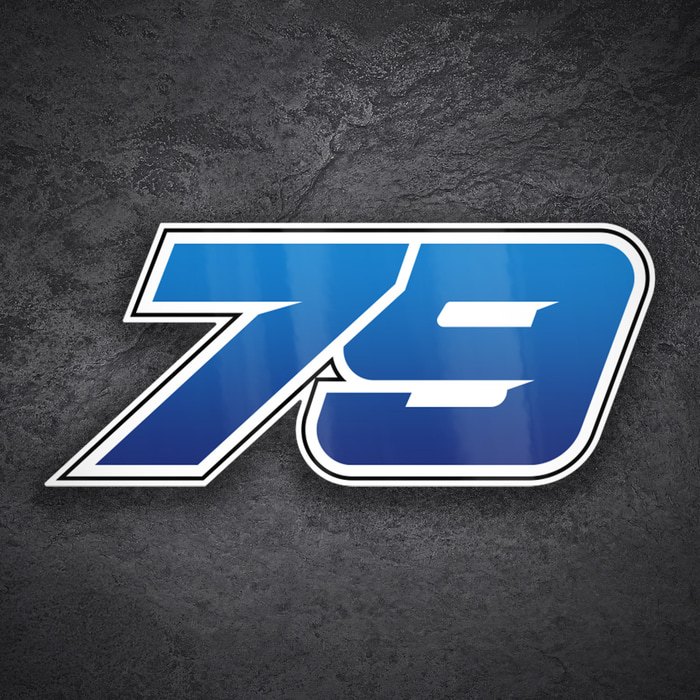 Adesivi per Auto e Moto: Numero 79 MotoGP Ai Ogura
