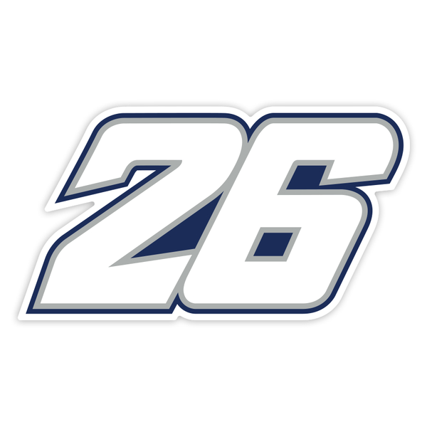 Adesivi per Auto e Moto: Numero 26 MotoGP Dani Pedrosa