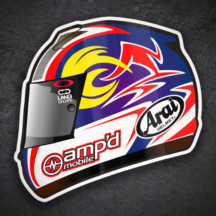 Adesivi per Auto e Moto: Casco MotoGP Nicky Hayden