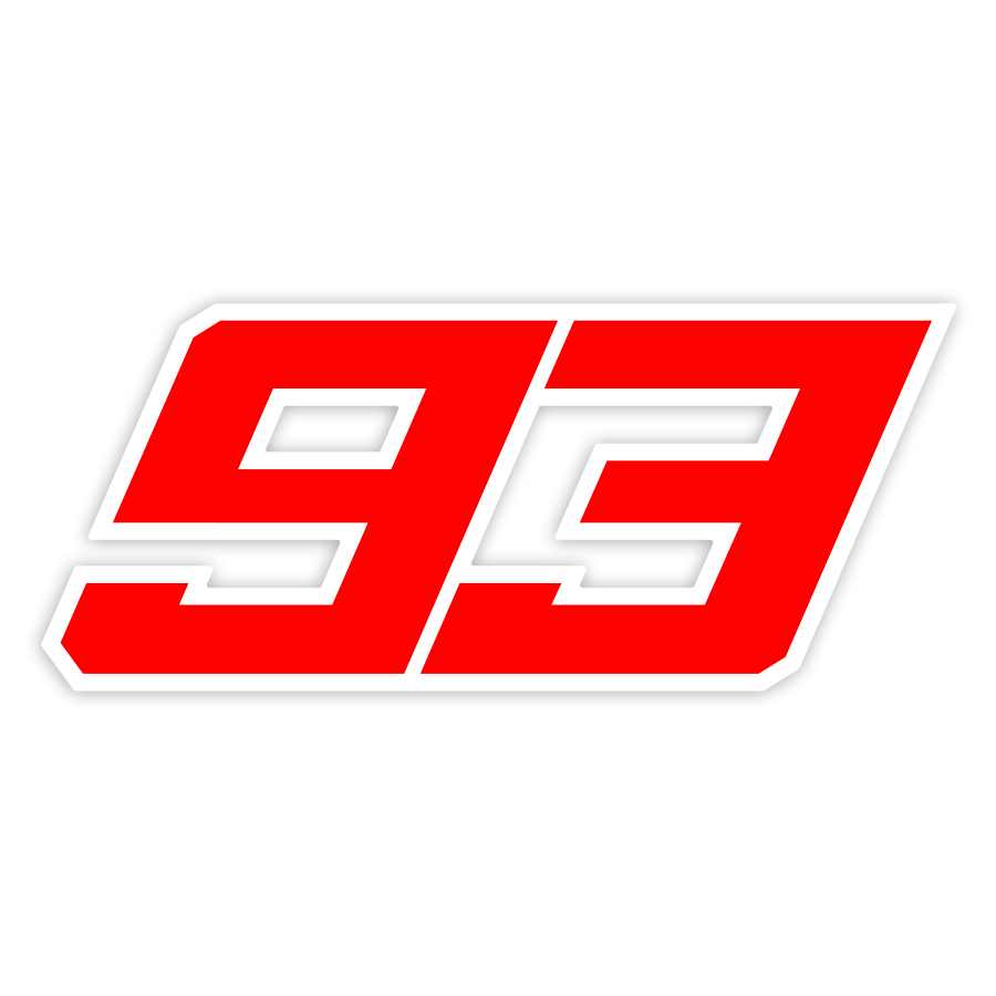 Adesivi per Auto e Moto: Numero 93 MotoGP Marc Márquez