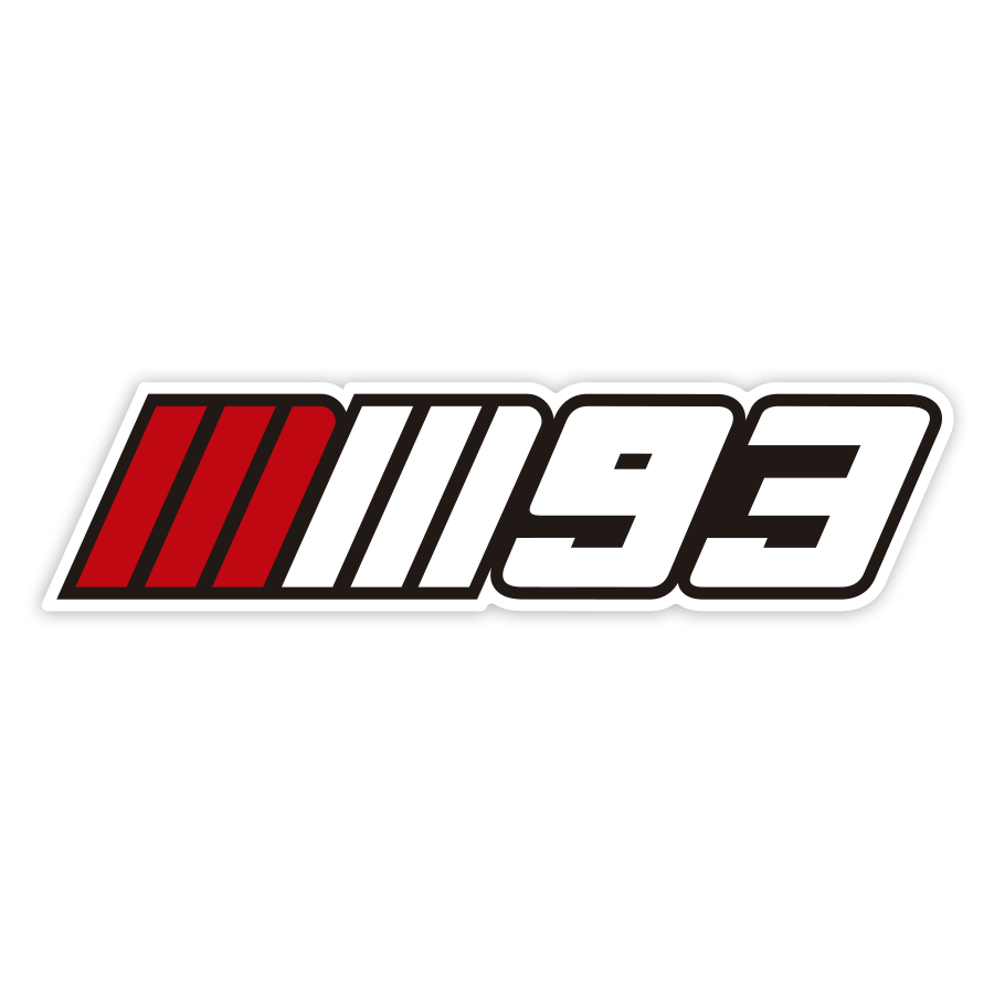 Adesivi per Auto e Moto: Logo MM93 Marc Márquez
