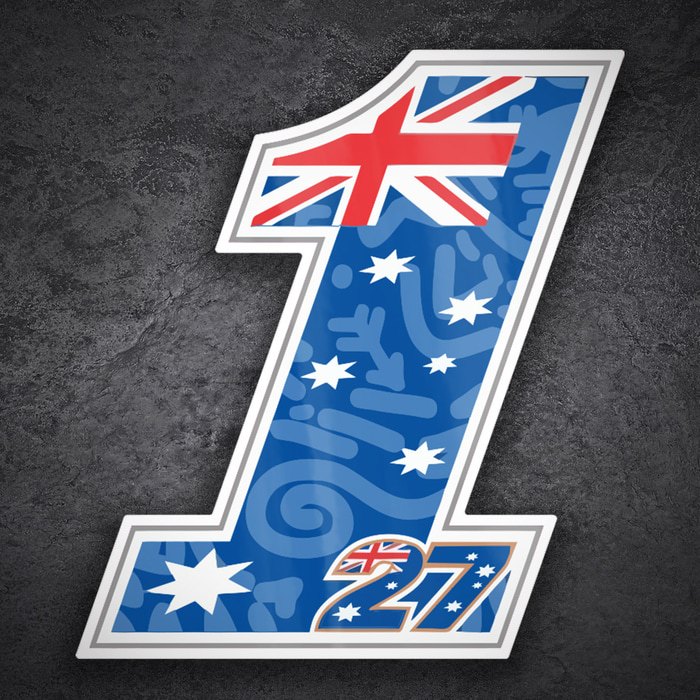 Adesivi per Auto e Moto: Numero 1 MotoGP Casey Stoner