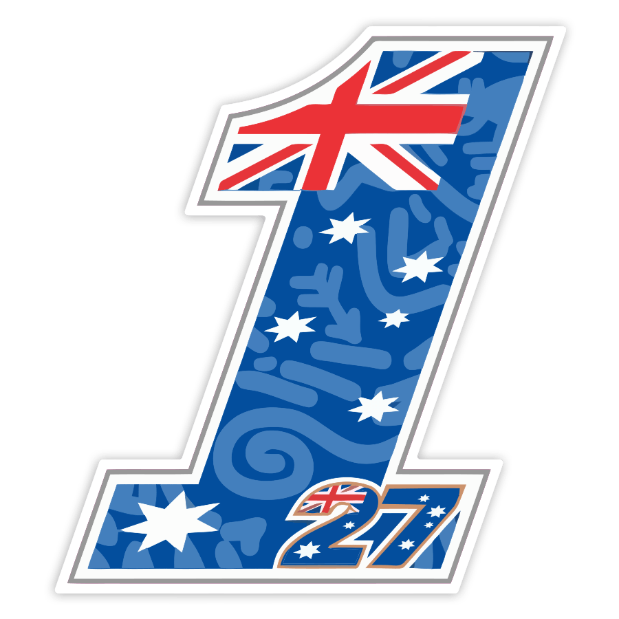 Adesivi per Auto e Moto: Numero 1 MotoGP Casey Stoner