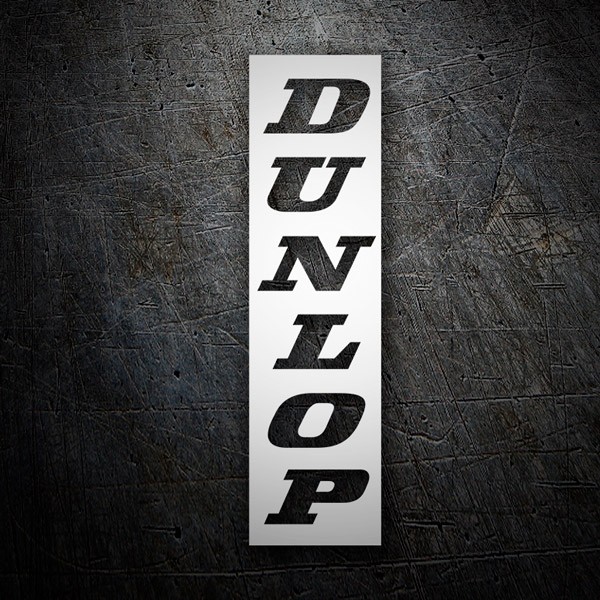 Adesivi per Auto e Moto: Dunlop Negativo Verticale