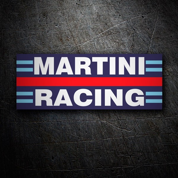 Adesivi per Auto e Moto: Martini Racing con Franjas Azul y Roja