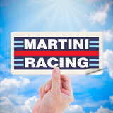 Adesivi per Auto e Moto: Martini Racing con Franjas Azul y Roja 4