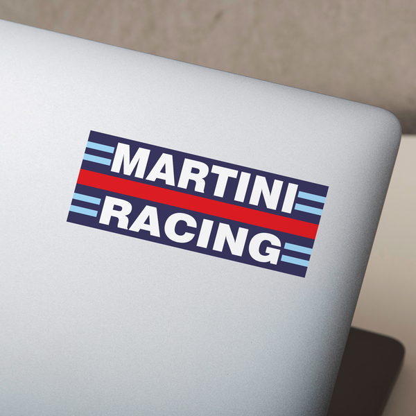 Adesivi per Auto e Moto: Martini Racing con Franjas Azul y Roja