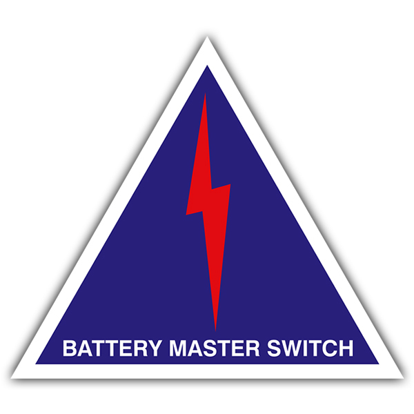 Adesivi per Auto e Moto: Battery master switch