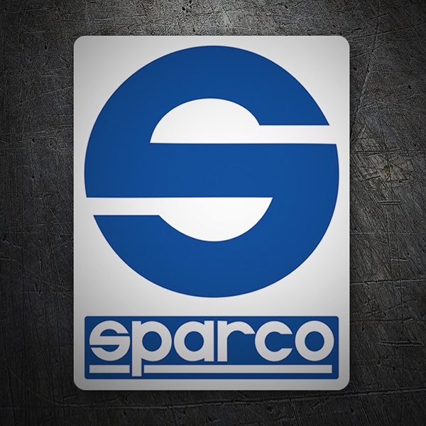 Adesivi per Auto e Moto: Logo Sparco in Design Circolare Stilizzato
