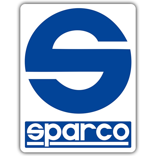 Adesivi per Auto e Moto: Logo Sparco in Design Circolare Stilizzato