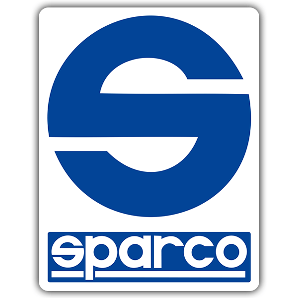 Adesivi per Auto e Moto: Logo Sparco in Design Circolare Stilizzato