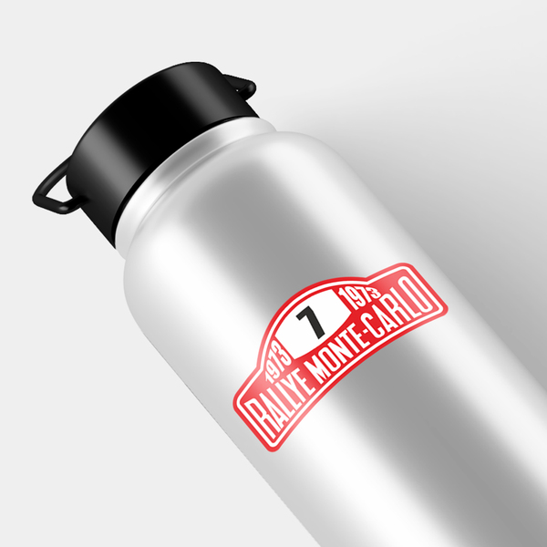 Adesivi per Auto e Moto: Numero 7 con Testo Rallye Monte-Carlo 1973