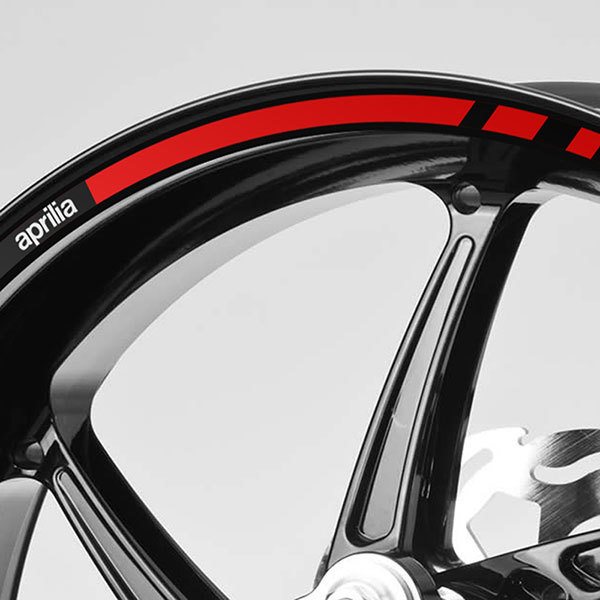 Adesivi per Auto e Moto: Kit adesivo ruote Strisce  Aprilia