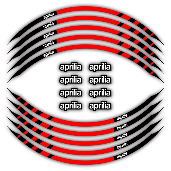 Adesivi moto Adesivi ruote cerchi  per APRILIA SXV stickers wheels Tuning 