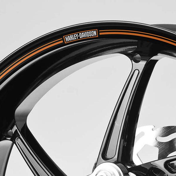 Adesivi per Auto e Moto: Kit adesivo ruote Strisce  Harley Davidson