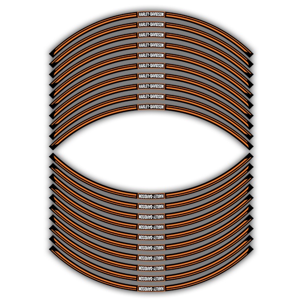 Adesivo Harley Davidson In Vinile - Decalcomania Nera Per Moto, Auto E Caschi 18x2.5cm - Foto 4