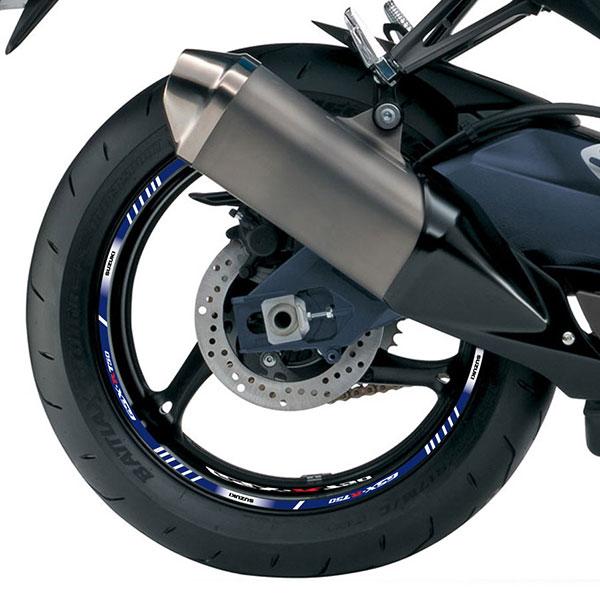 Adesivi per Auto e Moto: Kit adesivo ruote Strisce Suzuki GSX R750