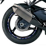 Adesivi per Auto e Moto: Kit adesivo ruote Strisce Suzuki GSX R750 5