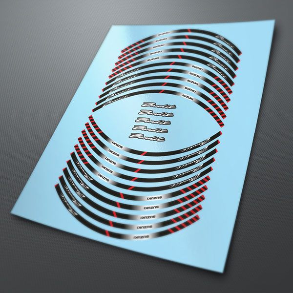 Adesivi per Auto e Moto: Kit Bandas ruote Suzuki Bandit