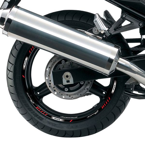 Adesivi per Auto e Moto: Kit adesivo ruote Strisce Suzuki Bandit