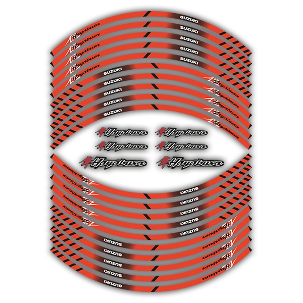Adesivi per Auto e Moto: Kit Bandas ruote Suzuki Hayabusa
