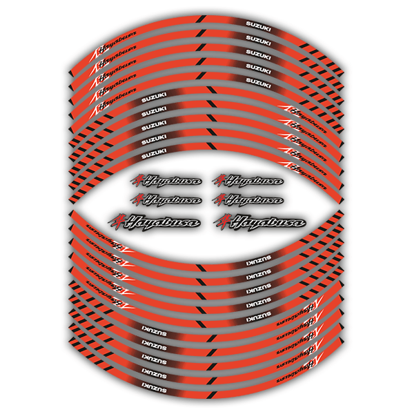 Adesivi per Auto e Moto: Kit Bandas ruote Suzuki Hayabusa
