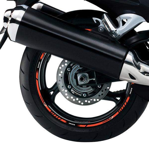 Adesivi per Auto e Moto: Kit adesivo ruote Strisce Suzuki Hayabusa
