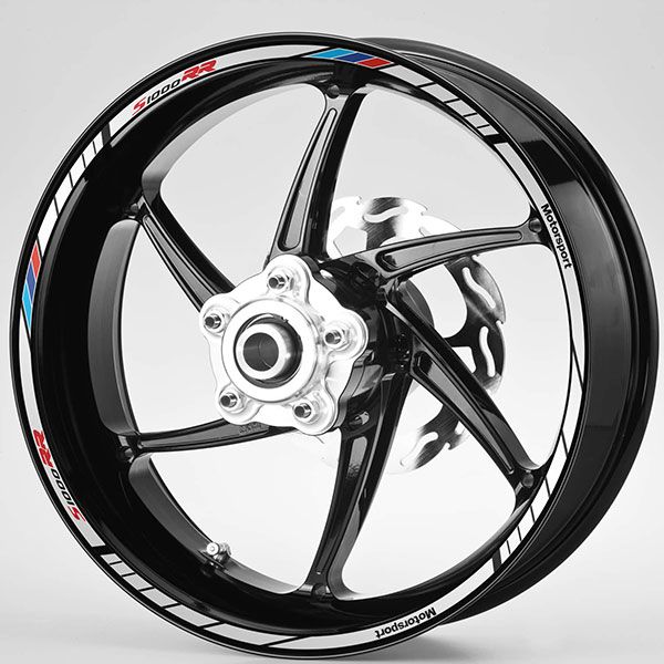 Adesivi per Auto e Moto: Kit adesivo ruote Strisce BMW S1000 Motorsport