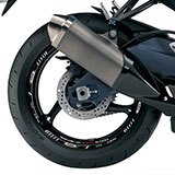 Adesivi per Auto e Moto: Kit adesivo ruote Strisce Suzuki GSX 750 5