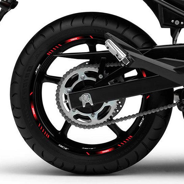 Adesivi per Auto e Moto: Kit adesivo ruote Strisce Yamaha XJ6