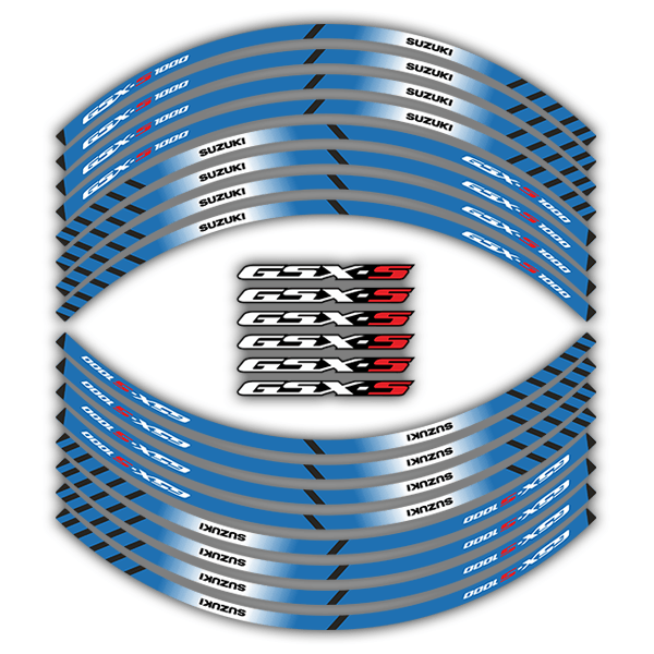 Adesivi per Auto e Moto: Strisce ruote Suzuki GSX-S