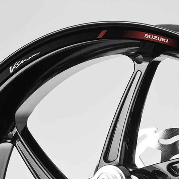 Adesivi per Auto e Moto: Strisce cerchi ruote moto Suzuki V-Strom