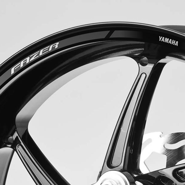Adesivi per Auto e Moto: Strisce cerchi ruote moto Yamaha Fazer 150