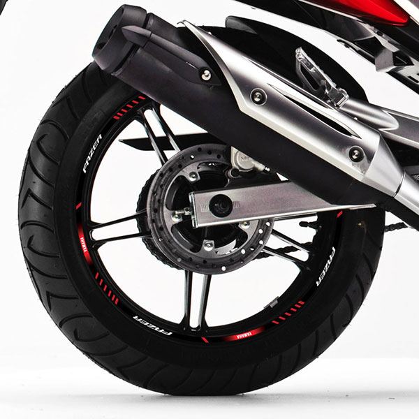 Adesivi per Auto e Moto: Strisce cerchi ruote moto Yamaha Fazer 250
