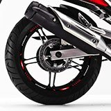 Adesivi per Auto e Moto: Strisce cerchi ruote moto Yamaha Fazer 250 5