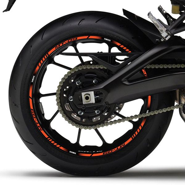 Adesivi per Auto e Moto: Strisce cerchi ruote moto Yamaha MT 09