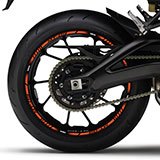 Adesivi per Auto e Moto: Strisce cerchi ruote moto Yamaha MT 09 5