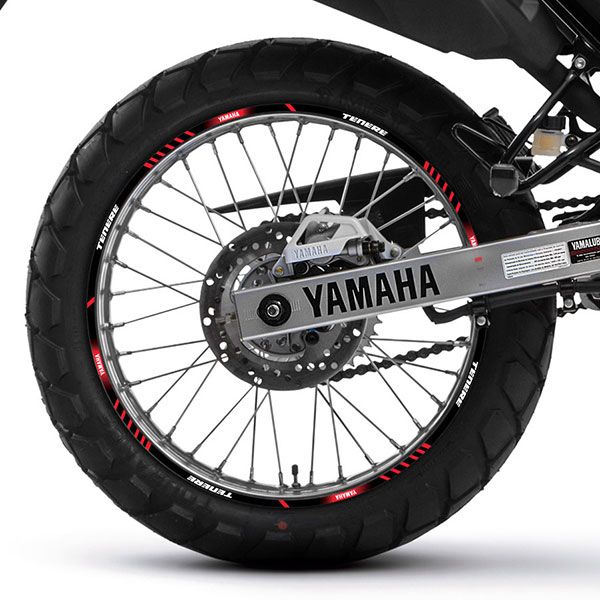 Adesivi per Auto e Moto: Strisce cerchi ruote moto Yamaha Tenere 250