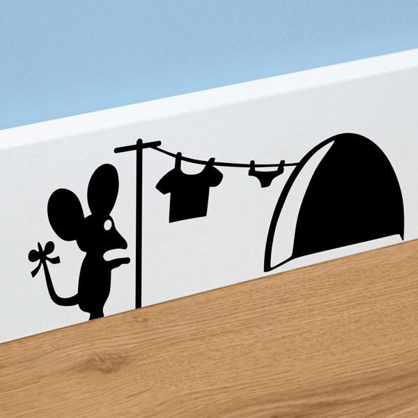 Adesivi Murali: Mouse Disposizione dei Vestiti con il Mouse