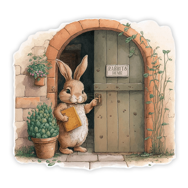 Adesivi Murali: La casa del signor Coniglio