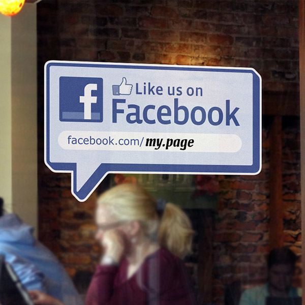 Adesivi Murali: Like us on Facebook