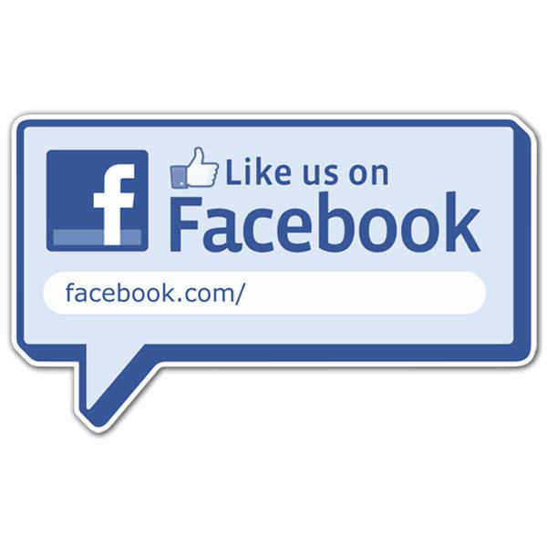 Adesivi Murali: Like us on Facebook