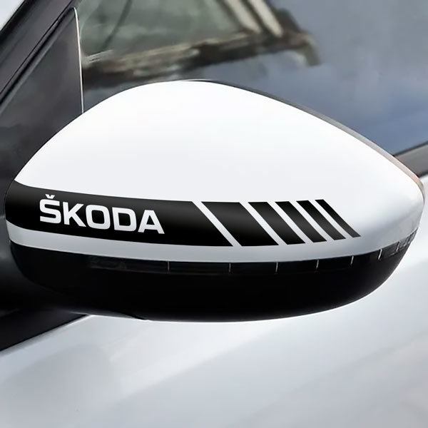 Adesivi per Auto e Moto: Adesivo Retrovisore Skoda