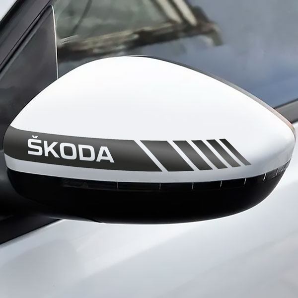 Adesivi per Auto e Moto: Adesivo Retrovisore Skoda