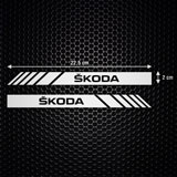 Adesivi per Auto e Moto: Adesivo Retrovisore Skoda 4